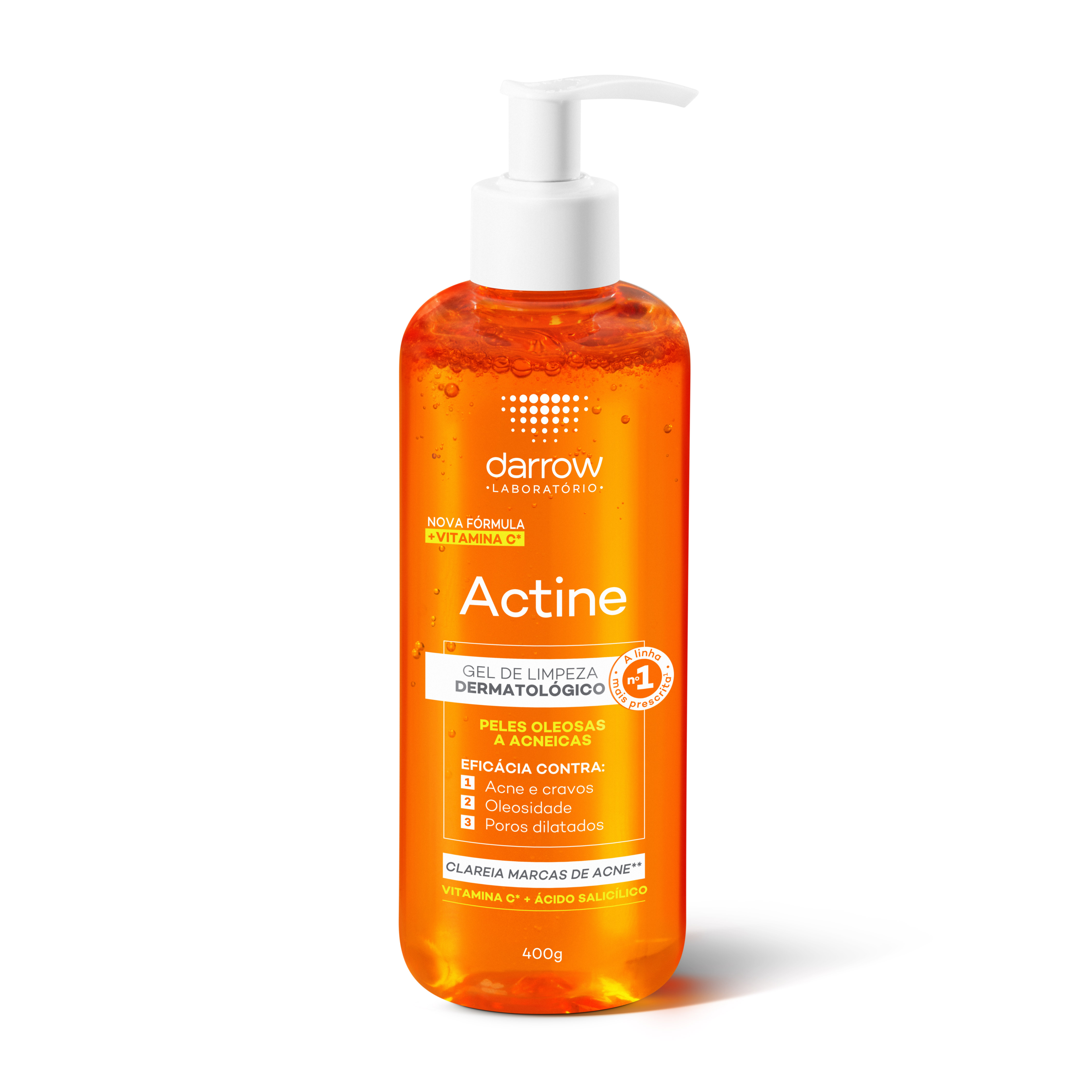 Gel de Limpeza Facial Darrow Actine Antioleosidade 400g