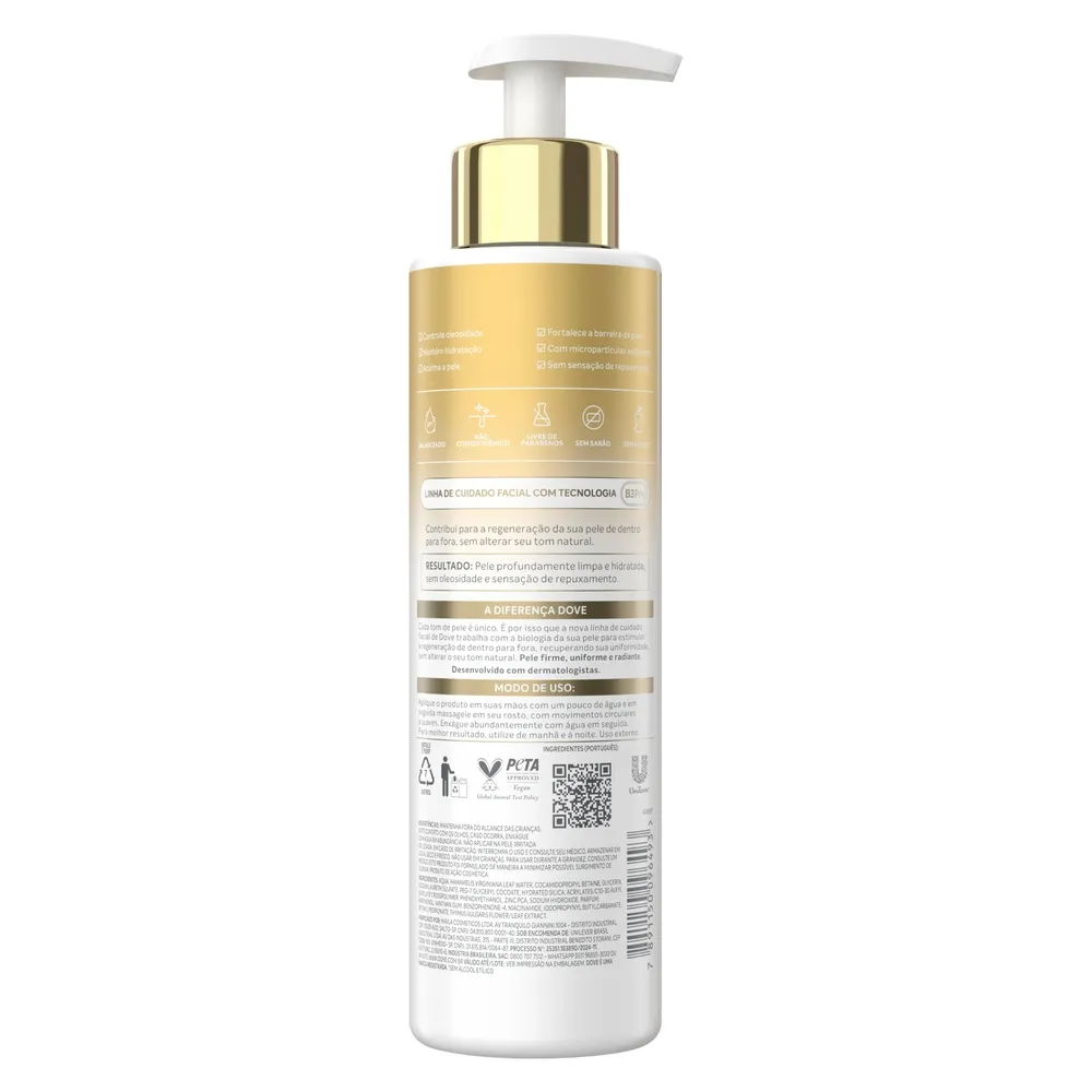 Gel de Limpeza Facial Dove Regenerative Purifica e Equilibra 300ml — foto 2