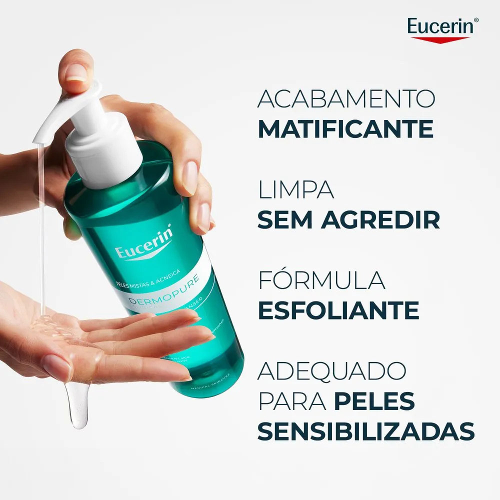 Gel de Limpeza Facial Eucerin DermoPure Oil Control Gentil 400g — foto 5
