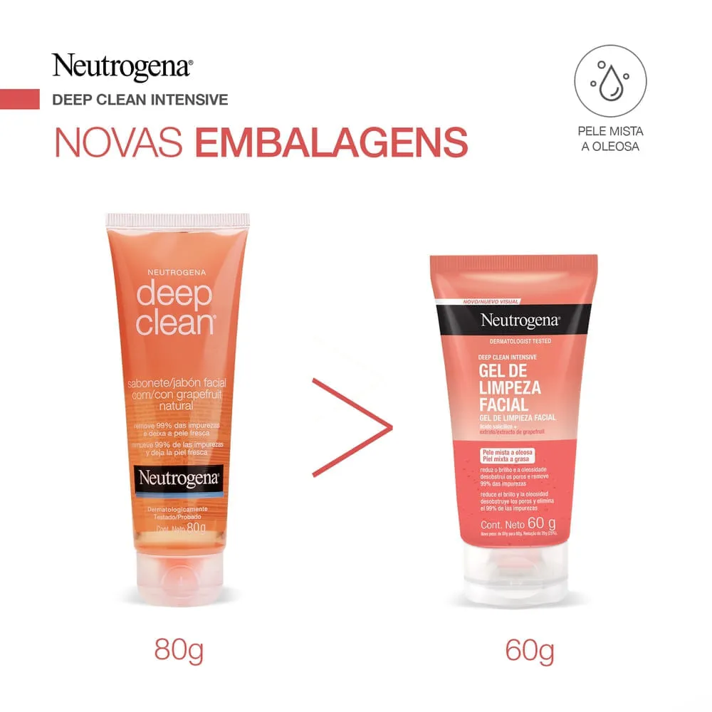 Gel de Limpeza Facial Neutrogena Deep Clean Grapefruit 60g — foto 4