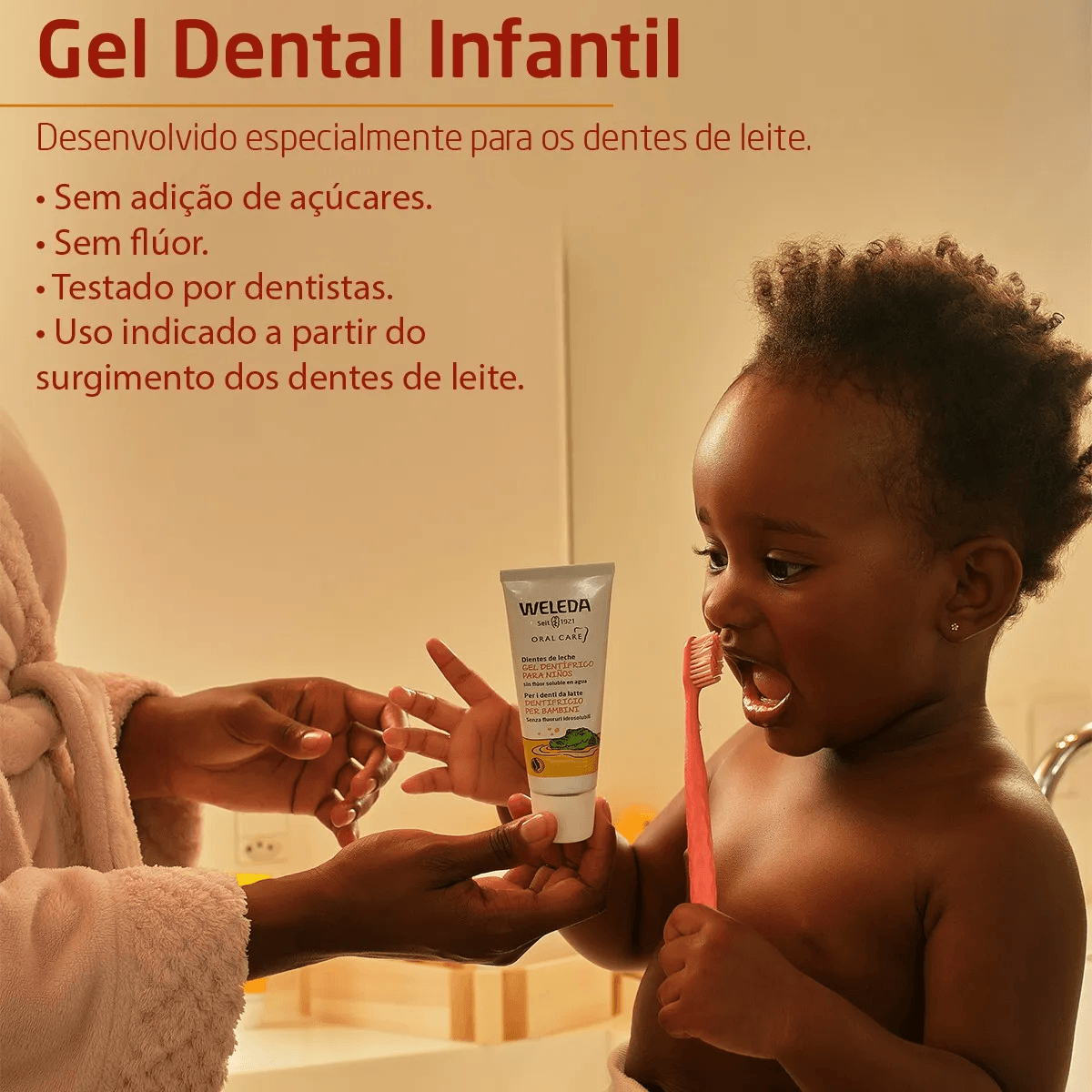Gel Dental Infantil Weleda Sem Flúor 50ml — foto 4