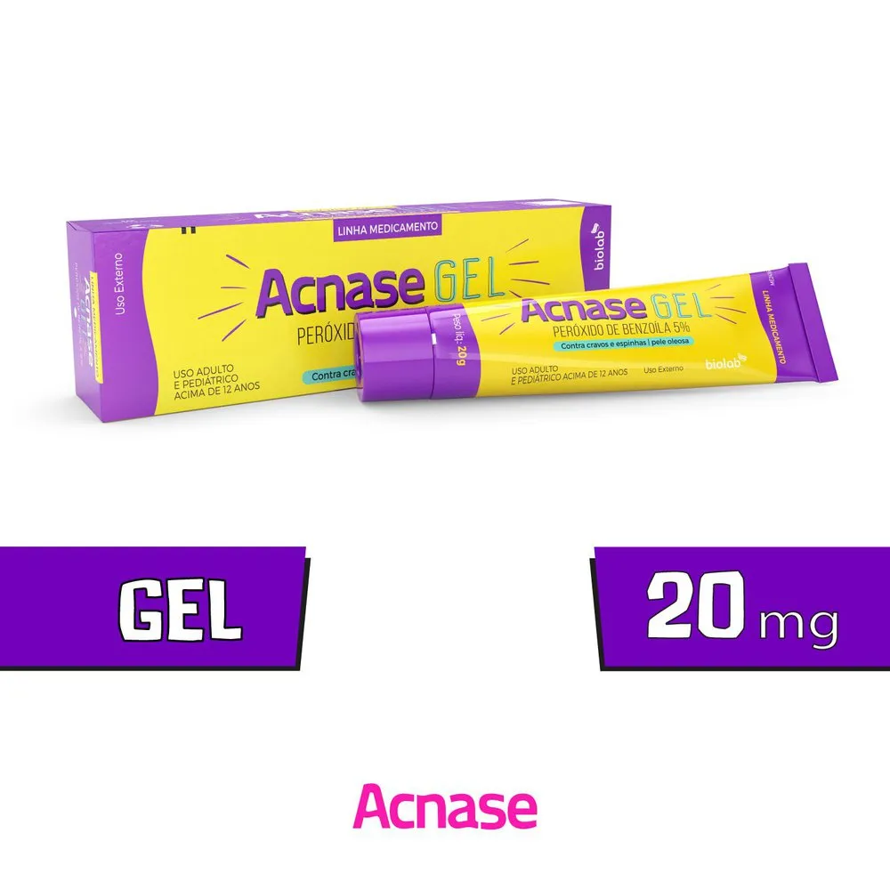 Gel Facial Acnase com Peróxido de Benzoíla 5% 20g — foto 2