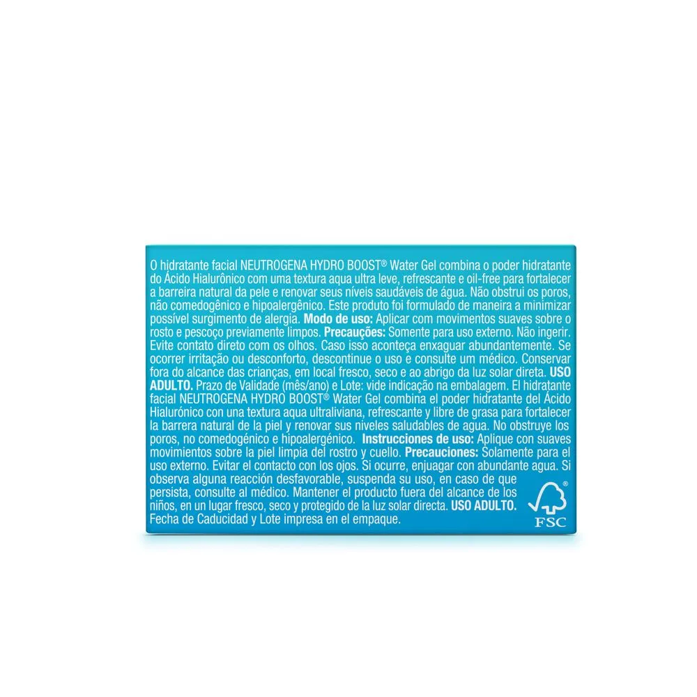 Gel Hidratante Facial Neutrogena Hydro Boost Water Gel Refil 50g — foto 6
