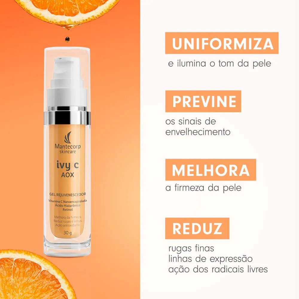 Gel Rejuvenecedor Facial Mantecorp Ivy C Aox 30g — foto 4