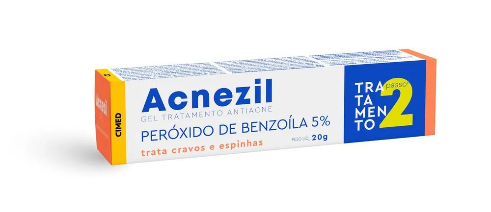 Gel Tratamento Acnezil Antiacne com Peróxido Benzoila 20G