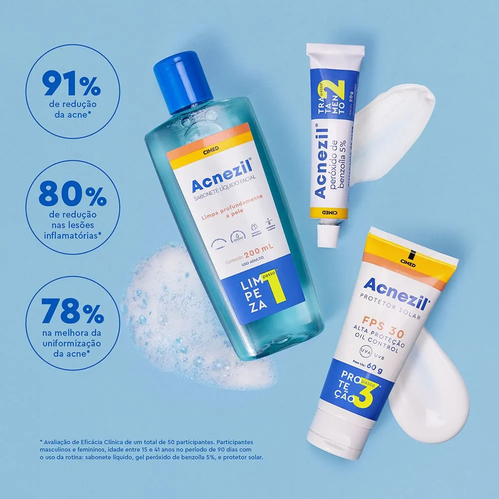 Gel Tratamento Acnezil Antiacne com Peróxido Benzoila 20G — foto 5