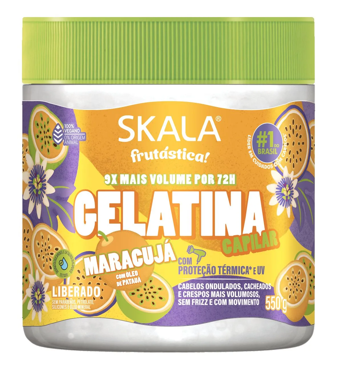 Gelatina Capilar Skala Maracuja 550g