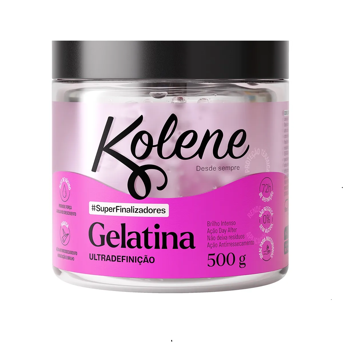 Gelatina Modeladora Kolene #SuperFinalizadores Ultradefinição Rosa 500g