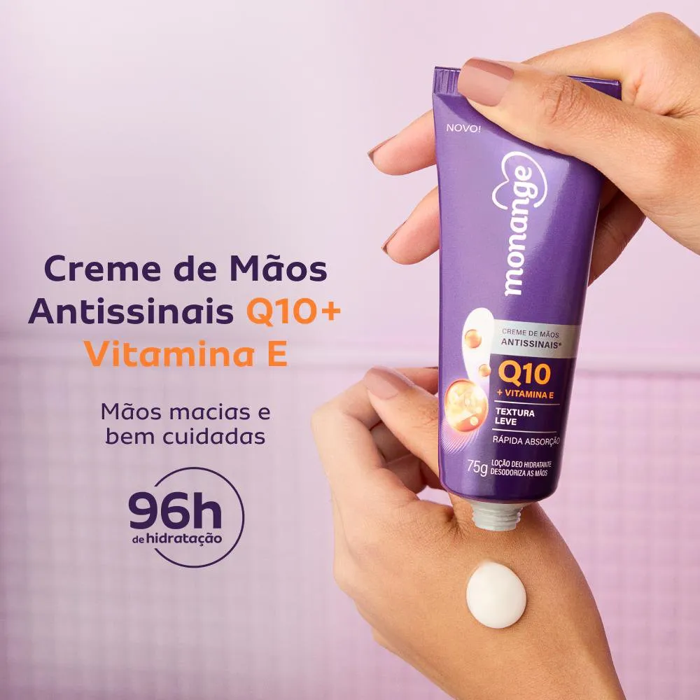 Hidratante de Mãos Monange Antissinais Q10 com Vitamina E 75g — foto 2