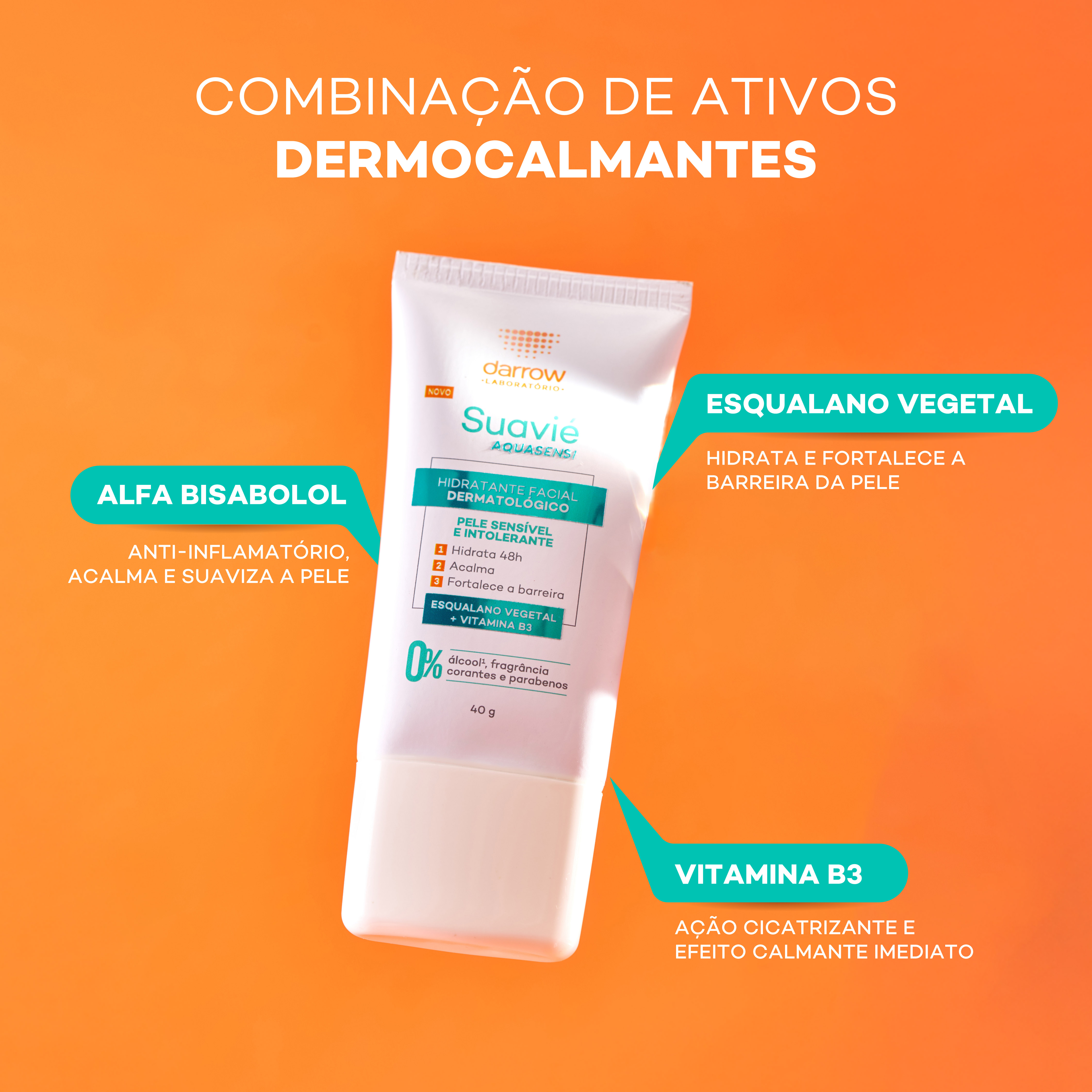 Hidratante Facial Darrow Suavié Aquasensi em Gel Peles Sensíveis 40g — foto 4