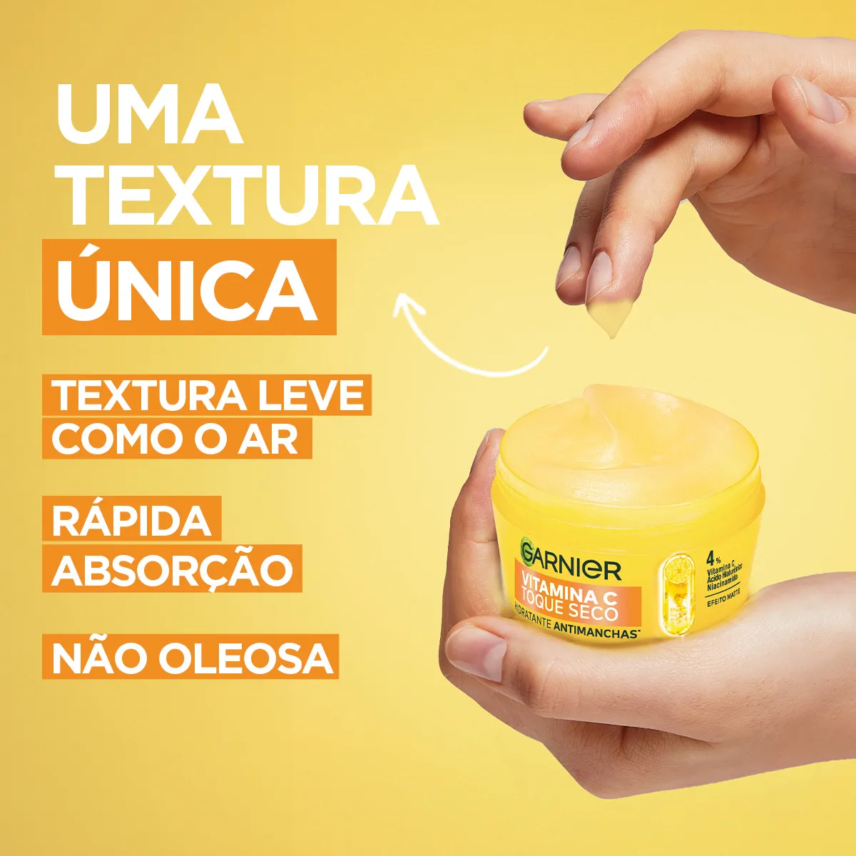Hidratante Facial Garnier Vitamina C Antimanchas Toque Seco 85g — foto 4