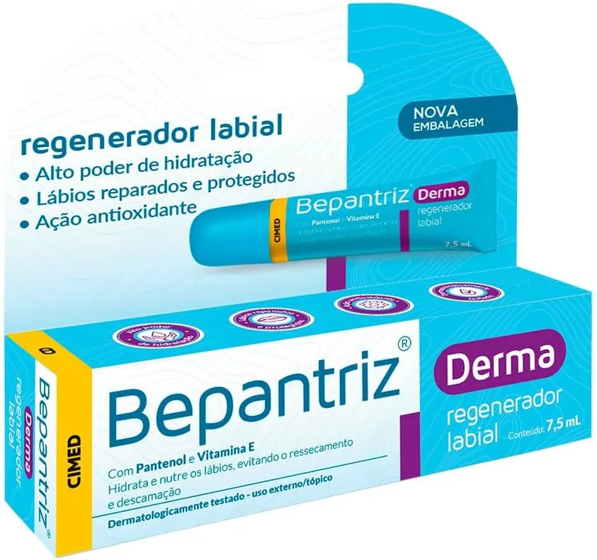 Hidratante Labial Bepantriz Derma Regenerador 7,5ml
