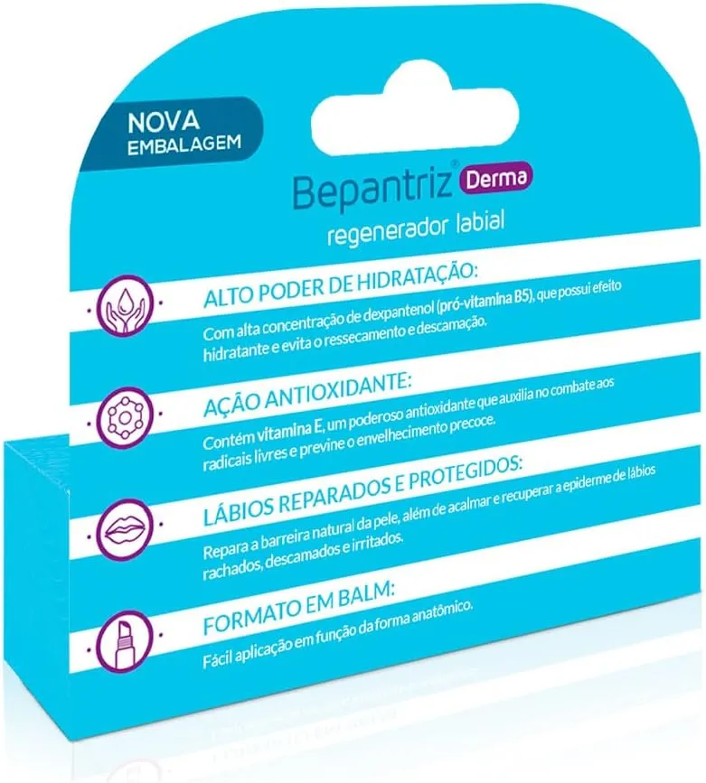 Hidratante Labial Bepantriz Derma Regenerador 7,5ml — foto 3