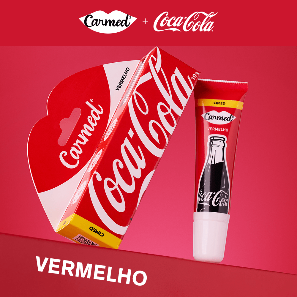 Hidratante Labial Carmed Coca Cola Vermelho 10g — foto 2
