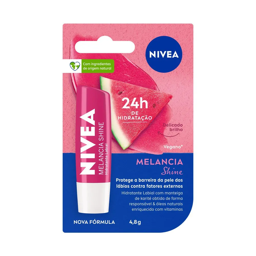 Hidratante Labial Nivea Melancia Shine 4,8g