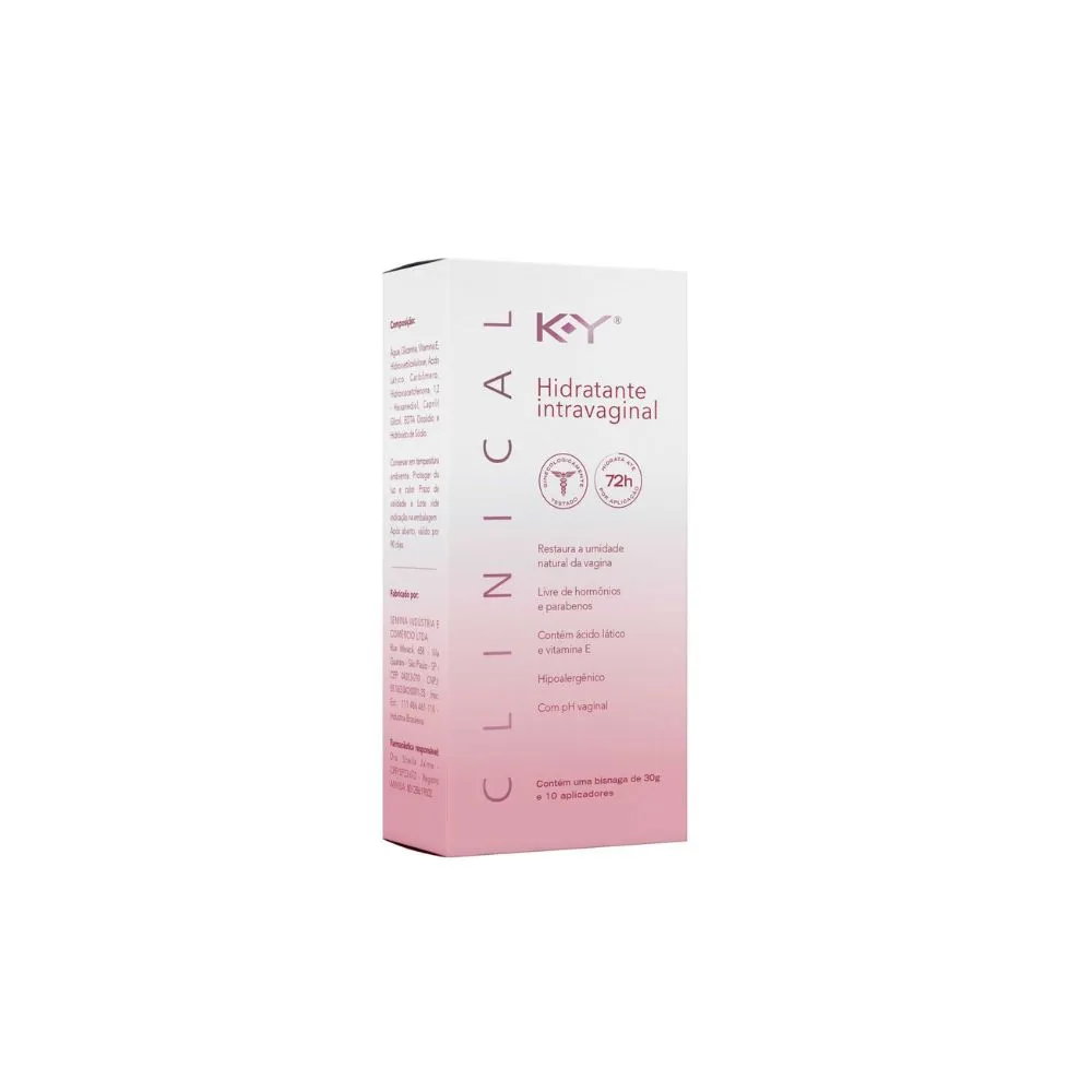 Hidratante Vaginal K-Y Clinical 30g + 10 Aplicadores — foto 3