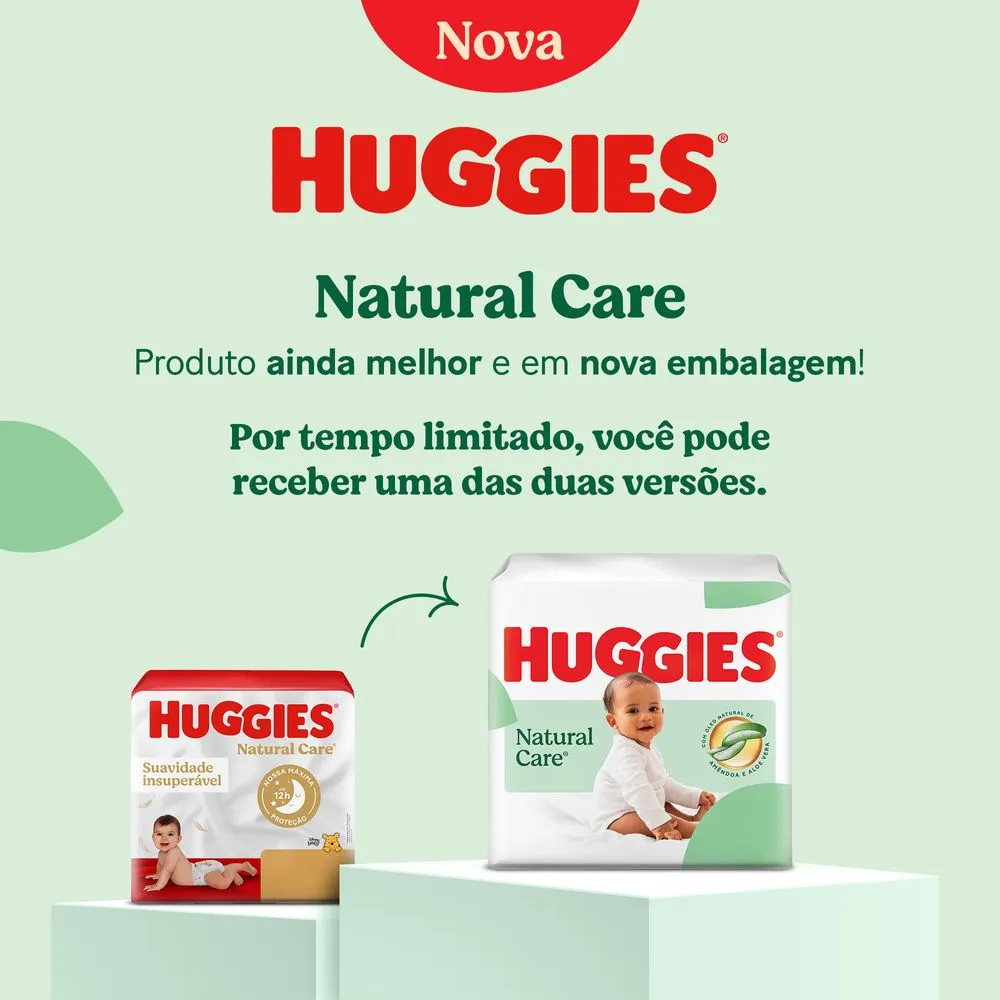 Huggies Fralda Descartável Premium Natural Care P - 36 Un — foto 2