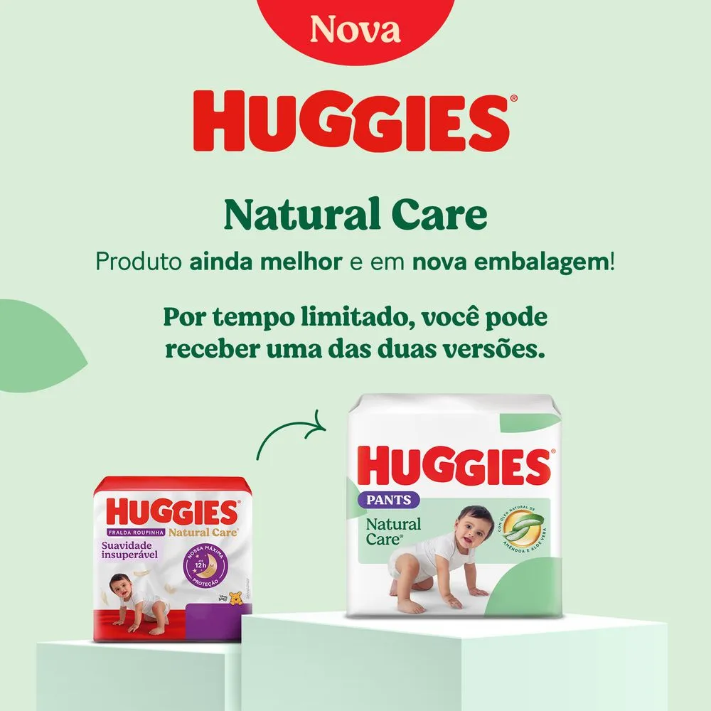 Huggies Fralda Pants Premium Natural Care XG - 56 Un — foto 2