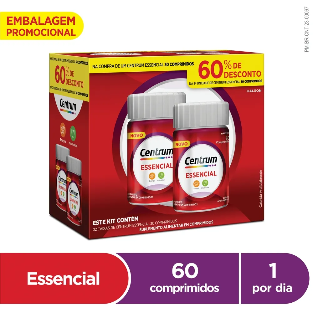 Kit Centrum Essencial 60 Comprimidos