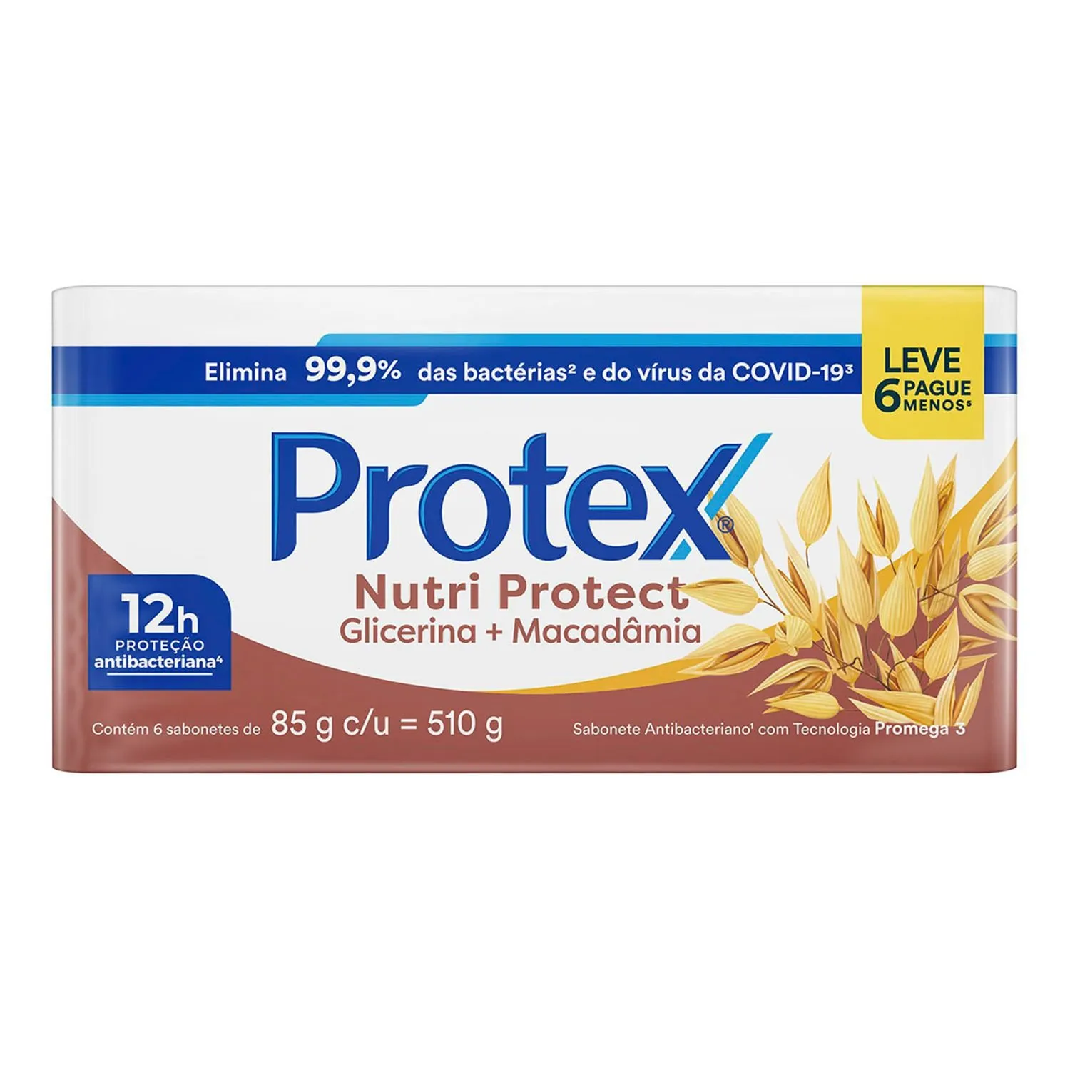 Kit Sabonete em Barra Protex Macadâmia Antibacteriano 85g 6 Unidades — foto 2