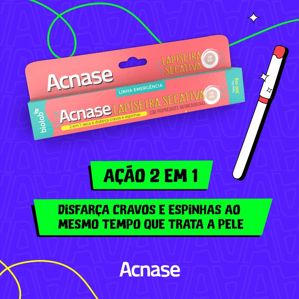 Lapiseira Secativa Acnase Acido Salicílico Bege 0,3g — foto 3