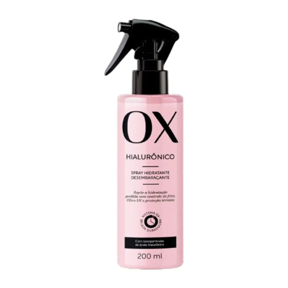 Leave-in OX Hialurônico Hidratante Desembaraçante Spray 200ml