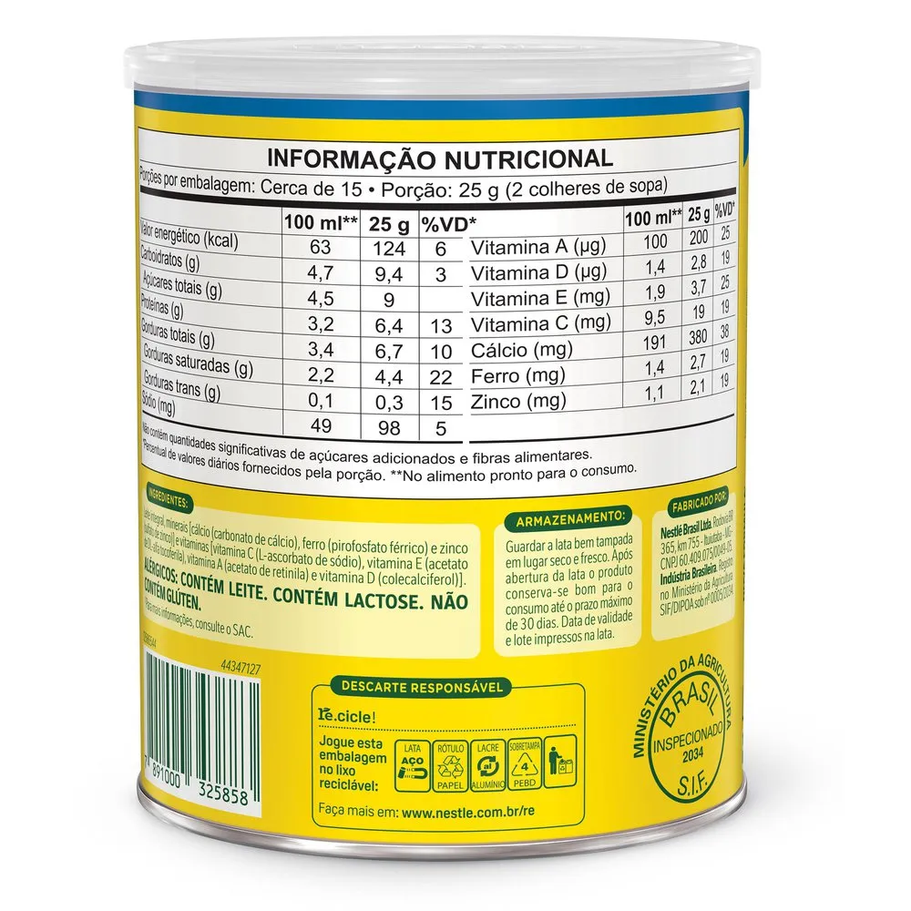 Leite Em Pó Ninho Integral 380g — foto 3