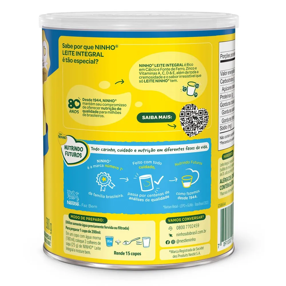 Leite Em Pó Ninho Integral 380g — foto 2