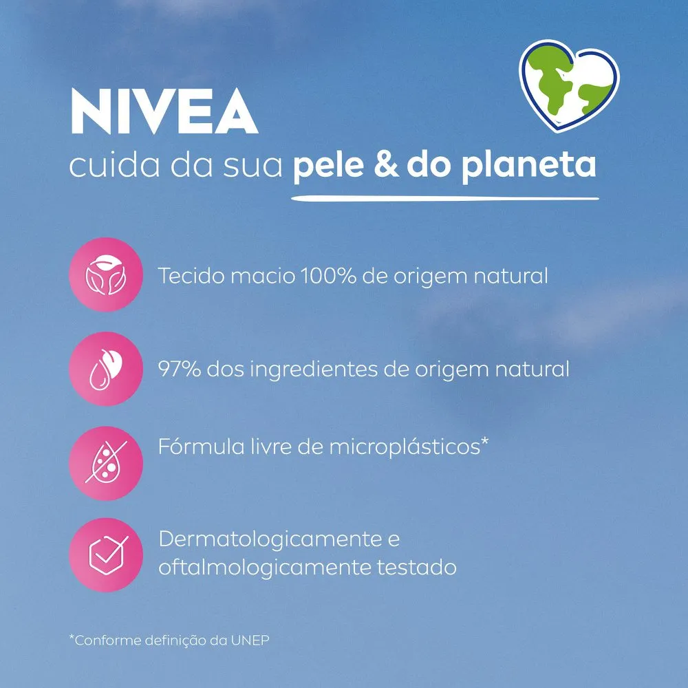 Lenço Demaquilante Nivea 3 em 1 Ação Hidratante 25 unidades — foto 6