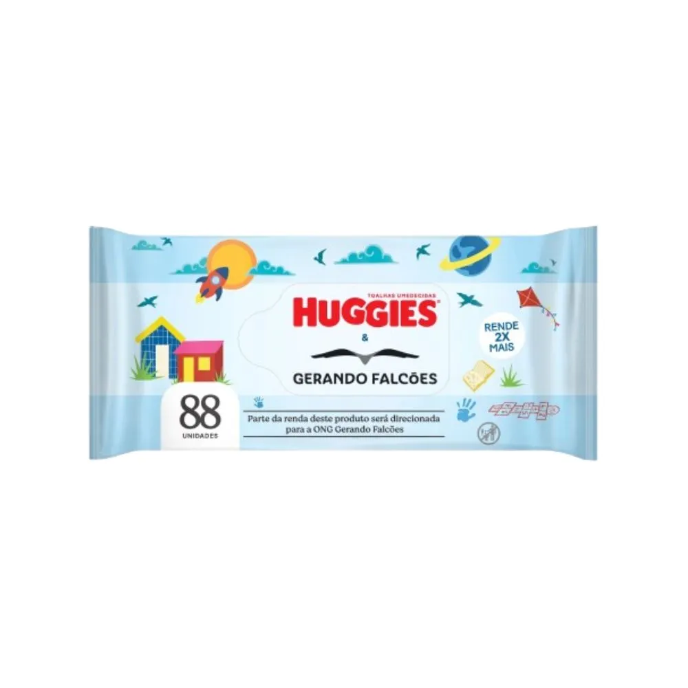 Lenços Umedecidos Huggies Gerando Falcões 88 Unidades