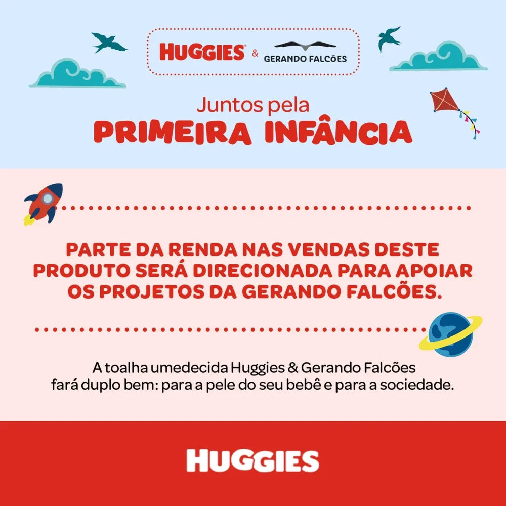Lenços Umedecidos Huggies Gerando Falcões 88 Unidades — foto 4
