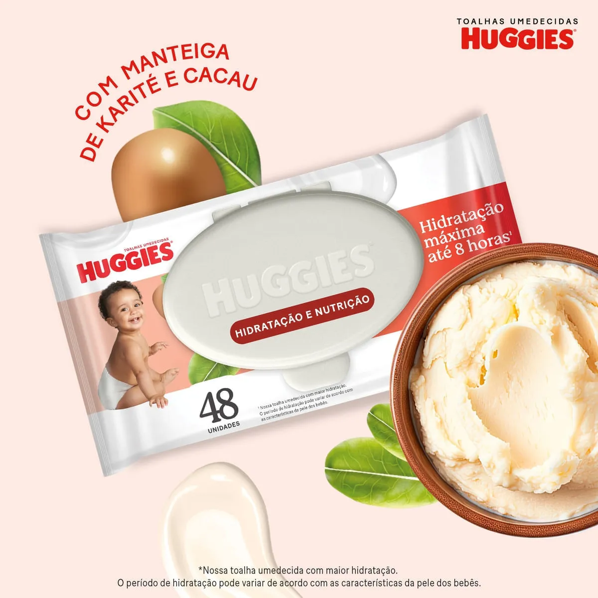 Lenços Umedecidos Huggies Hidratação e Nutrição Contra Assaduras 192 Unidades — foto 5