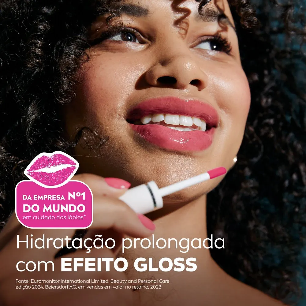 Lip OIl Nivea Brilho Nutritivo Pink Rock 5,5ml — foto 4