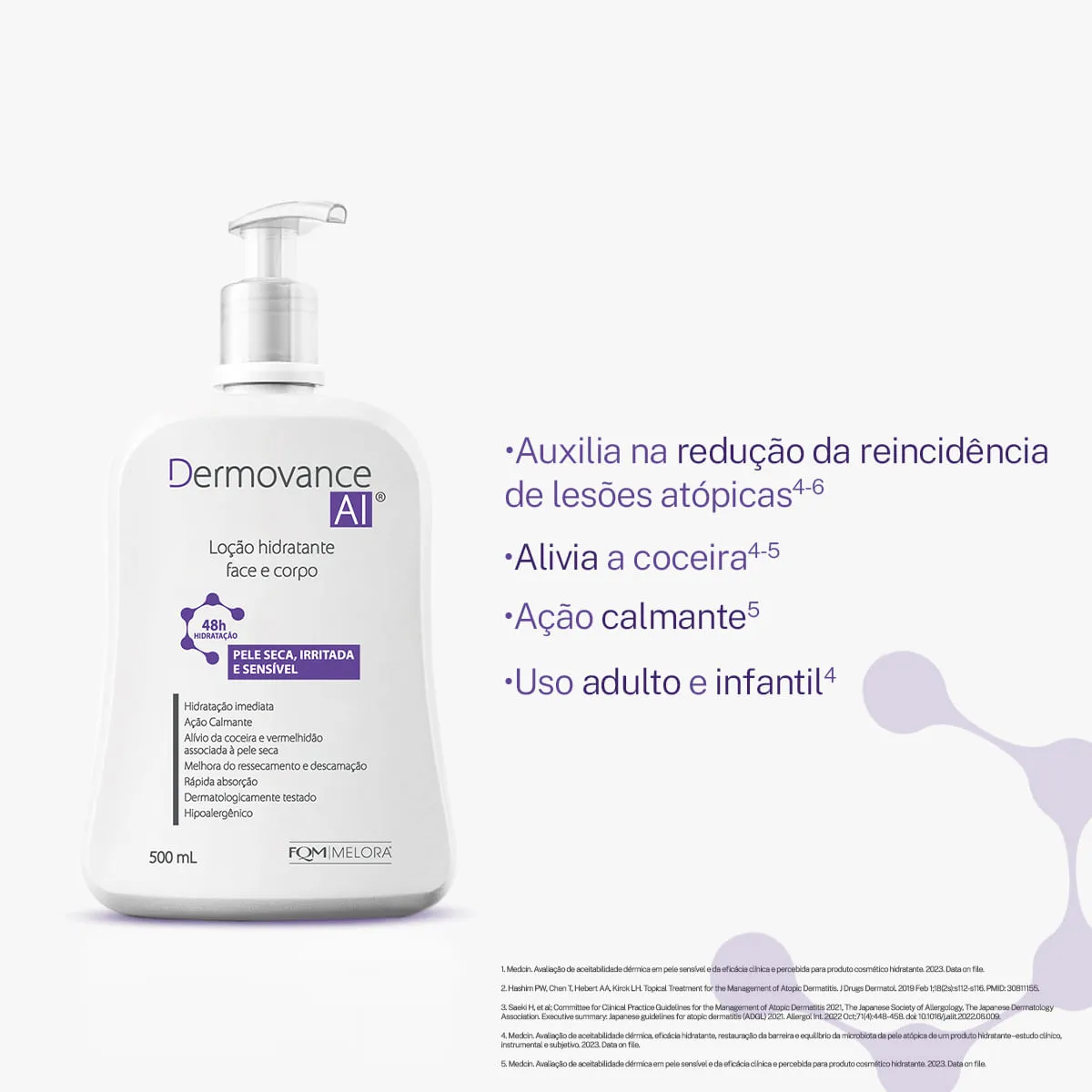 Loção Corporal Dermovance AI Hidratante 500ml — foto 3