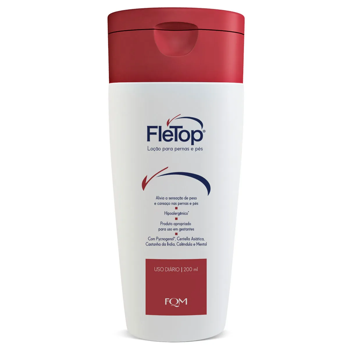 Loção Corporal Fletop Revitalizante para Pernas e Pés 200ml