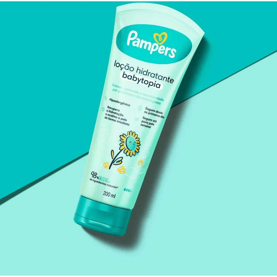 Loção Hidratante Infantil Pampers Babytopia Girassol 200ml — foto 3