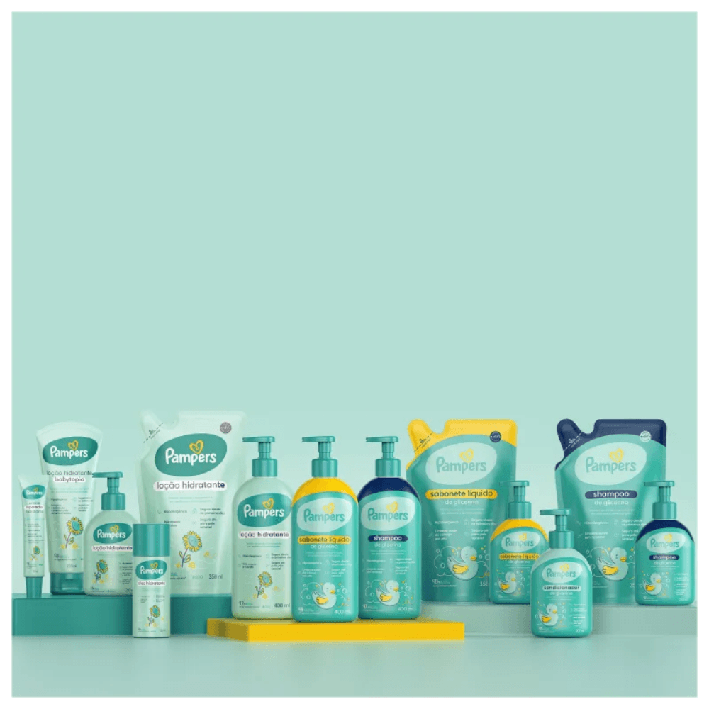 Loção Hidratante Infantil Pampers Bebê Girassol Hipoalergênica 350ml — foto 2
