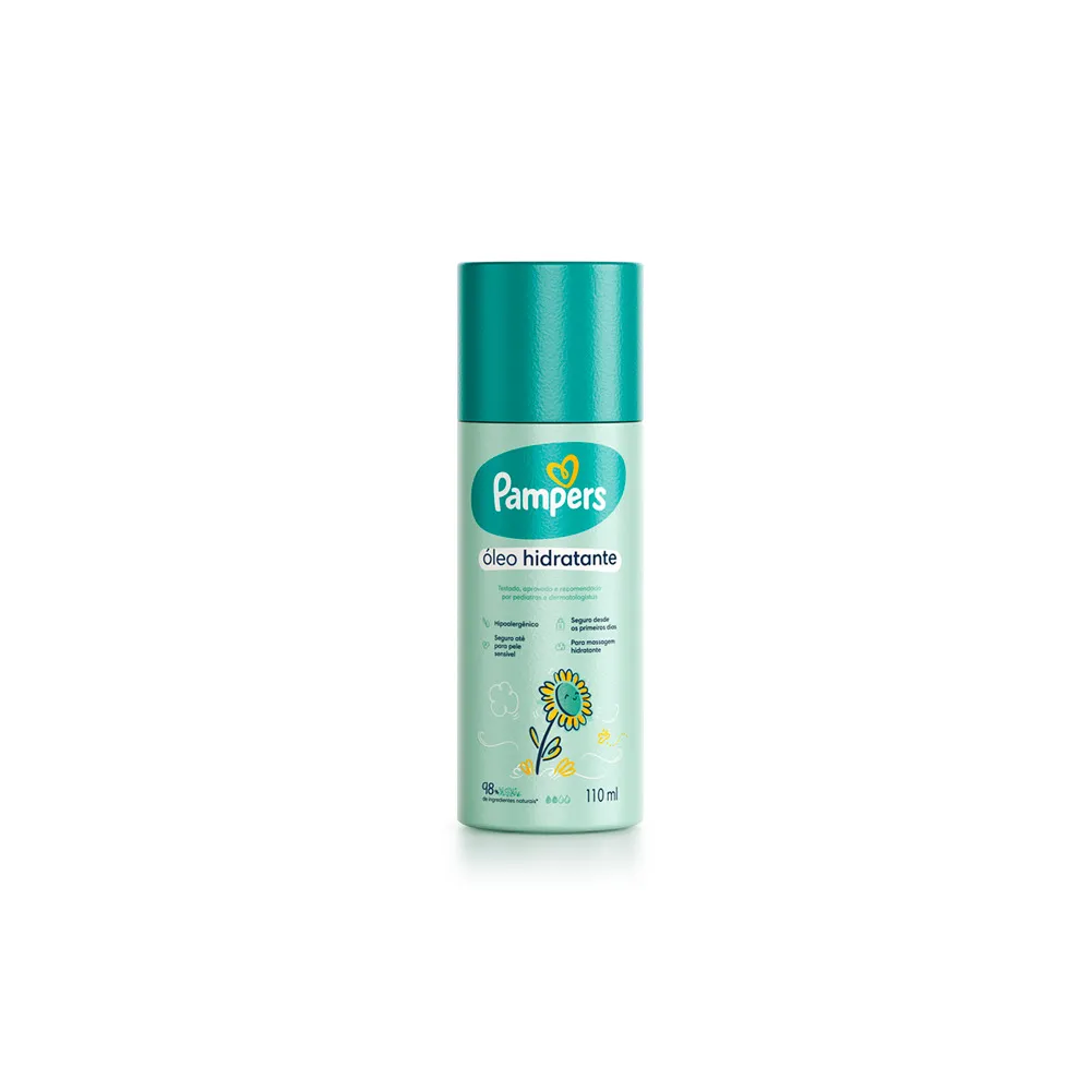 Loção Hidratante Infantil Pampers Bebê Girassol Hipoalergênica Toque Seco 110ml
