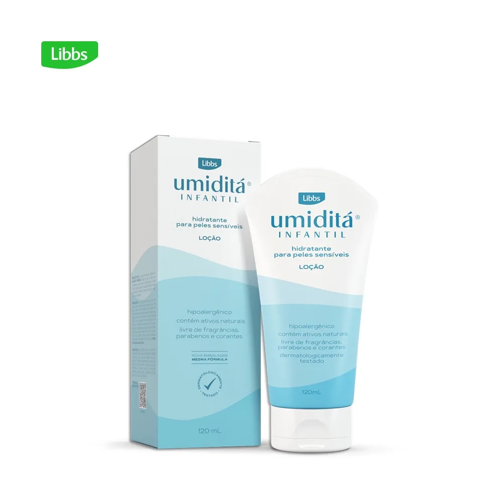Loção Hidratante Infantil Umiditá Hipoalergênica Sem Fragrância 120ml