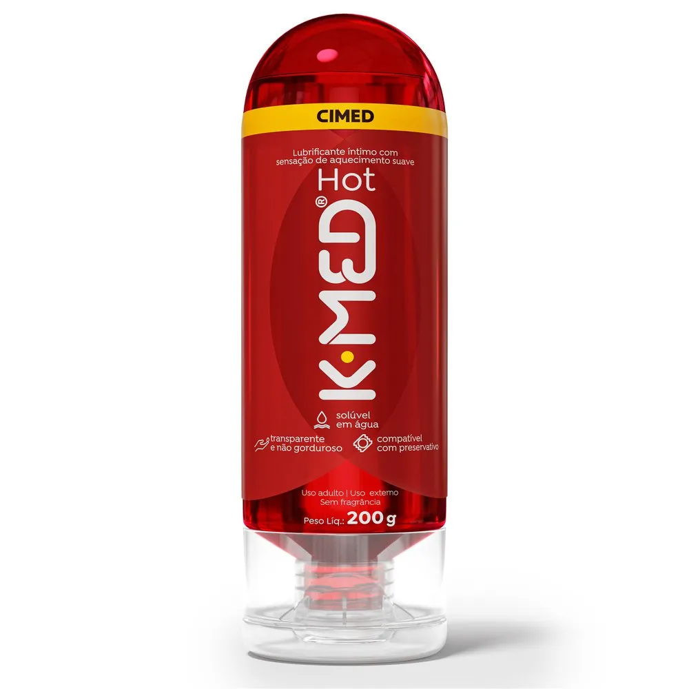 Lubrificante Íntimo K-Med Hot Gel 200g