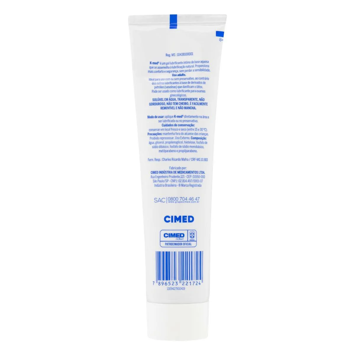 Lubrificante Íntimo K-Med Neutro 100g — foto 2