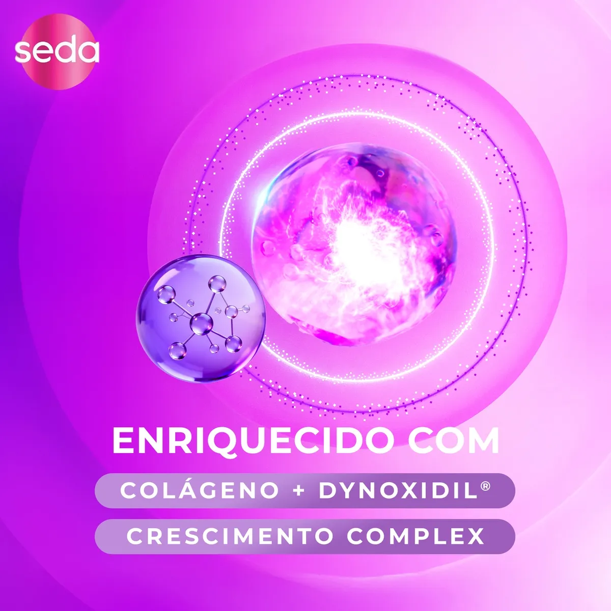 Máscara De Tratamento Capilar Seda Concentrada Mega Crescimento 90g — foto 6