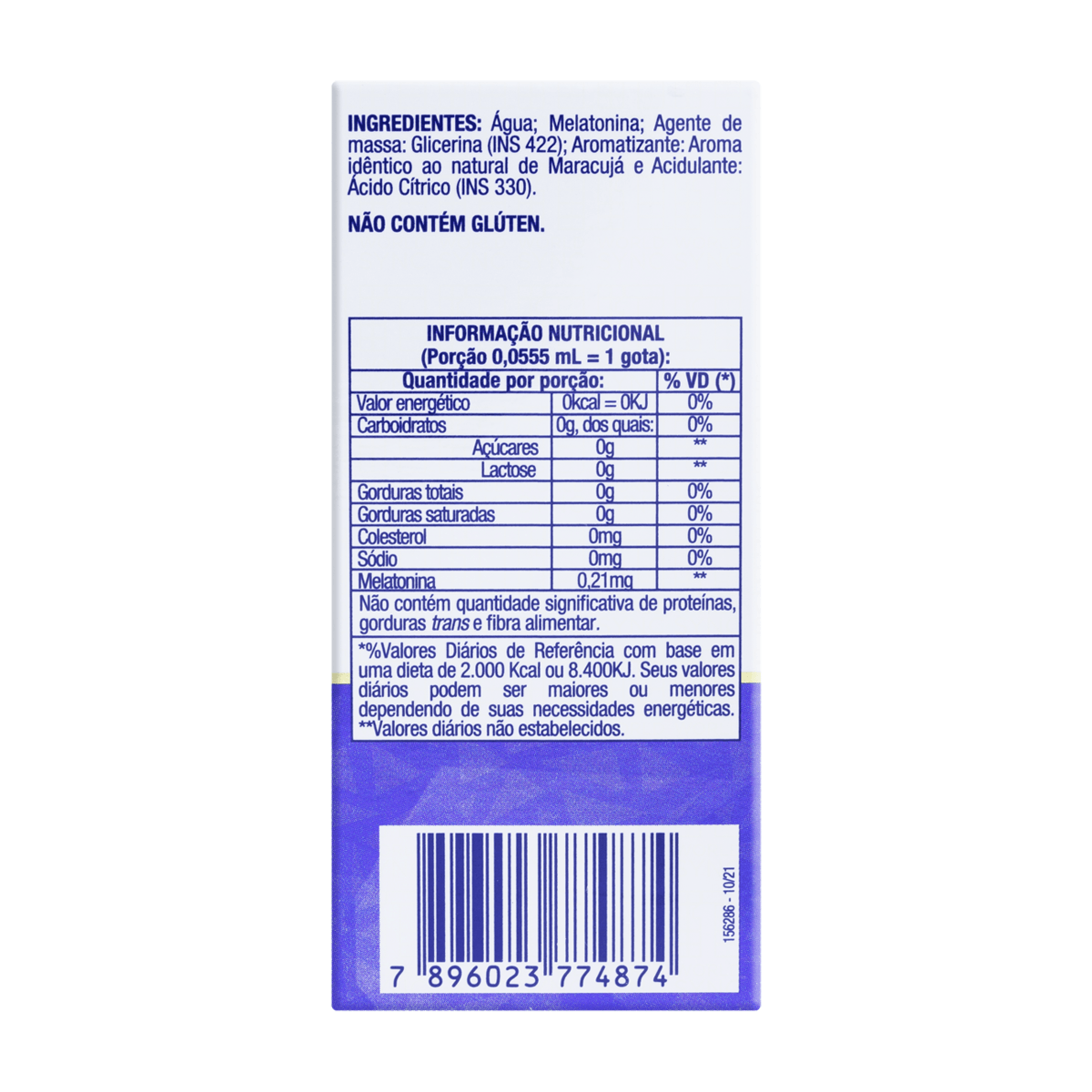 Melatonina Catarinense 0,21mg Sabor Maracujá Gotas 20ml — foto 4