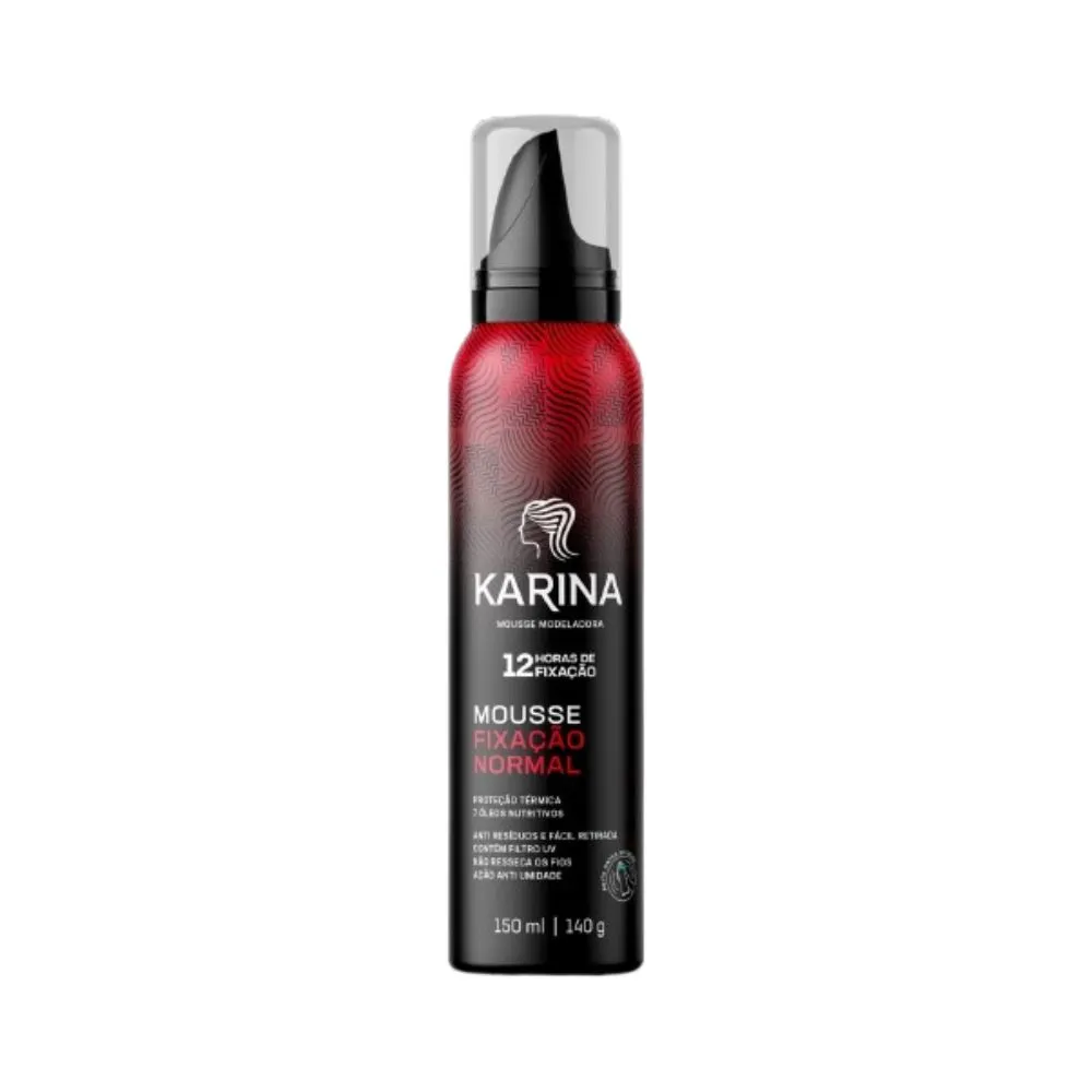 Mousse Modeladora Karina Fixação Normal 12h 150ml