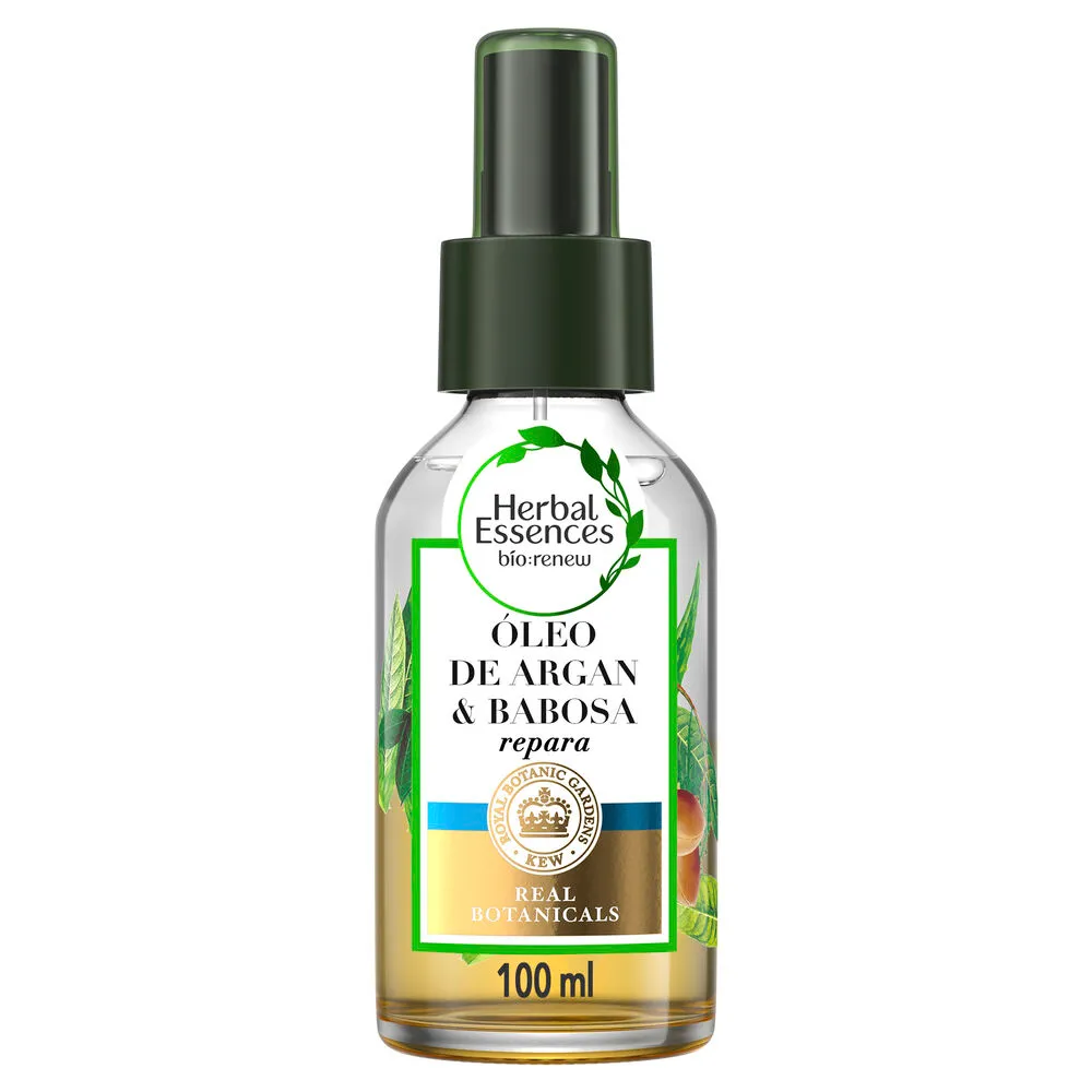 Óleo Capilar Herbal Essences Aqua Oil Antioxidante Aloe Vera e Argan 100ml