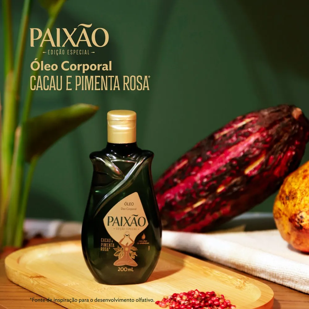 Óleo Corporal Paixão Cacau e Pimenta Rosa 200ml — foto 2