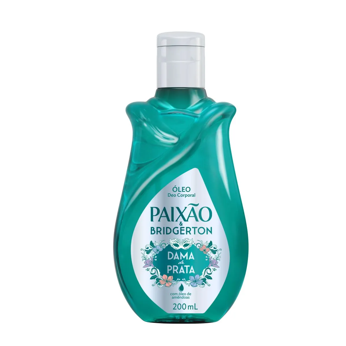 Óleo Corporal Paixão Com Óleo De Amêndoas Dama De Prata Bridgerton 200ml