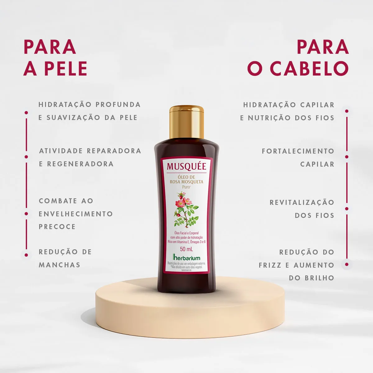 Óleo de Rosa Mosqueta Musquée Puro 50ml — foto 2