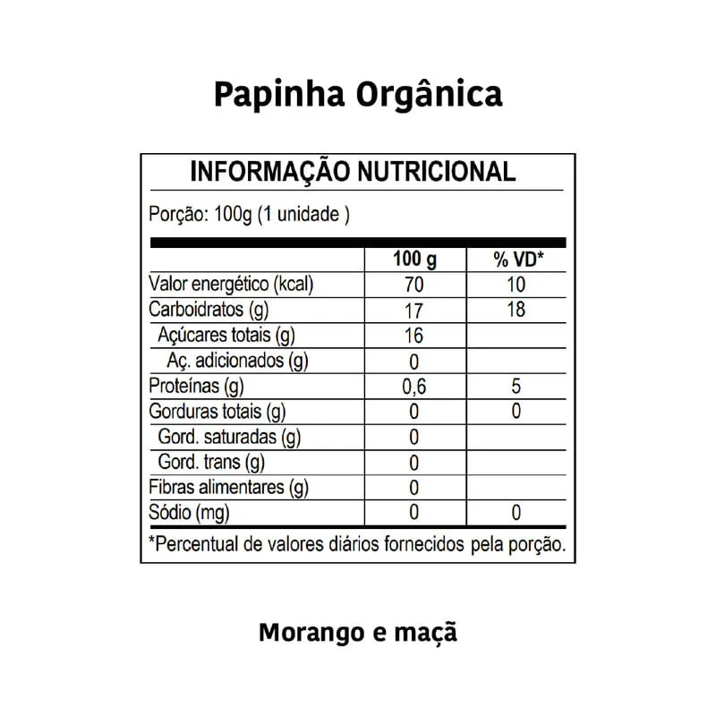 Papinha - Morango e Maçã - Papapá 100g — foto 3