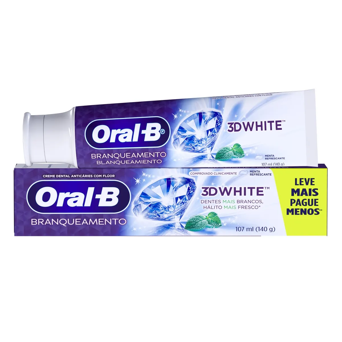Pasta de Dente Oral-B 3D White Branqueadora 140g — foto 8